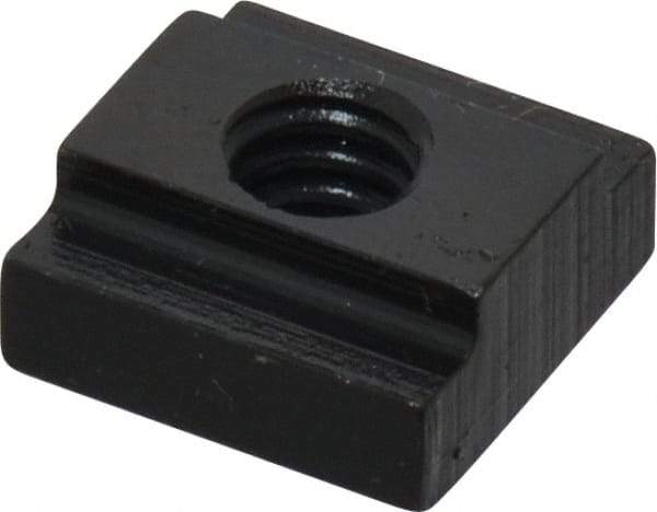 Gibraltar - 1/4-20 Tapped Through T Slot Nut - 5/16" Slot Width, 9/16 x 3/16" Base Width x Height, 9/16 x 1/4" OAL x Height - All Tool & Supply