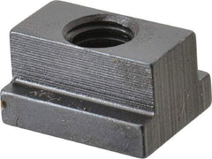 Gibraltar - 3/8-16 Tapped Through T Slot Nut - 7/16" Slot Width, 11/16 x 7/32" Base Width x Height, 7/8 x 1/2" OAL x Height - All Tool & Supply