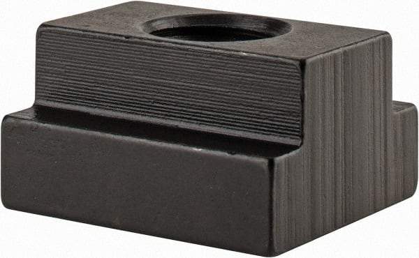 Gibraltar - 1/2-13 Tapped Through T Slot Nut - 5/8" Slot Width, 1 x 11/32" Base Width x Height, 1-1/8 x 5/8" OAL x Height - All Tool & Supply