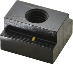 Gibraltar - 1/2-13 Tapped Through T Slot Nut - 11/16" Slot Width, 1-1/8 x 7/16" Base Width x Height, 1-1/4 x 3/4" OAL x Height - All Tool & Supply