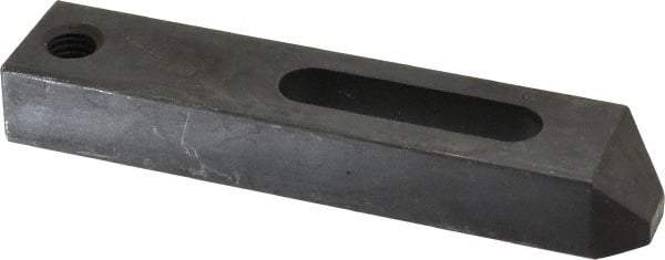 Gibraltar - 17/32" Stud, Carbon Steel, Strap Clamp - 2" Travel, 6" OAL x 1-1/4" Wide x 7/8" High, Black Oxide Finish, Tapered Nose - All Tool & Supply