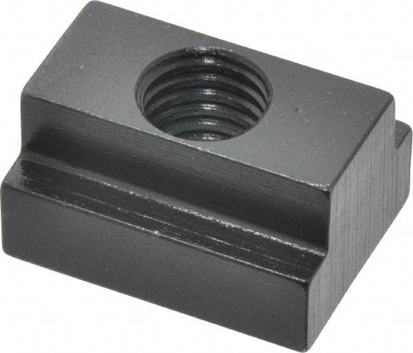 Gibraltar - M12x1.75 Tapped Through T Slot Nut - 9/16" Slot Width, 22 x 9mm Base Width x Height, 29 x 16mm OAL x Height - All Tool & Supply