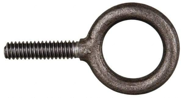 Gibraltar - 7,650 Lb Capacity, Steel, 1-8 Thread, Fixed Lifting Eye Bolt - Fully Threaded, 2-1/2" Shank, 2-1/2" Thread Length, No Shoulder - All Tool & Supply