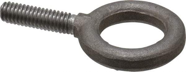 Gibraltar - 900 Lb Capacity, Steel, 5/16-18 Thread, Fixed Lifting Eye Bolt - Fully Threaded, 1-1/8" Shank, 1-1/8" Thread Length, No Shoulder - All Tool & Supply