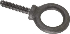 Gibraltar - 500 Lb Capacity, Steel, 1/4-20 Thread, Fixed Lifting Eye Bolt - Fully Threaded, 1" Shank, 1" Thread Length, Shoulder - All Tool & Supply