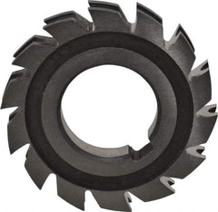 Made in USA - 3/32" Radius, 3/16" Circle Diam, 2-1/4" Diam x 0.385" Wide Cut, High Speed Steel Concave Radius Cutter - 2-1/4" OAL, Arbor Connection, Uncoated, Form Relieved, 10 Teeth - All Tool & Supply