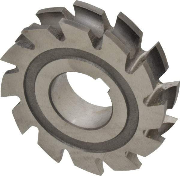 Made in USA - 3/16" Radius, 3/8" Circle Diam, 2-3/4" Diam x 0.635" Wide Cut, High Speed Steel Concave Radius Cutter - 2-3/4" OAL, Arbor Connection, Uncoated, Form Relieved, 10 Teeth - All Tool & Supply