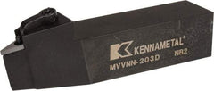 Kennametal - MVVN, Neutral Cut, 0° Lead Angle, 1-1/4" Shank Height x 1-1/4" Shank Width, Negative Rake Indexable Turning Toolholder - 6" OAL, VN..33. Insert Compatibility, Series Kenloc - All Tool & Supply