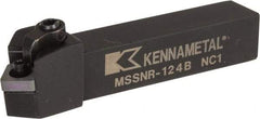 Kennametal - MSSN, Right Hand Cut, 45° Lead Angle, 3/4" Shank Height x 3/4" Shank Width, Negative Rake Indexable Turning Toolholder - 4-1/2" OAL, SN..43. Insert Compatibility, Series Kenloc - All Tool & Supply