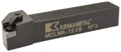 Kennametal - MCLN, Right Hand Cut, 5° Lead Angle, 3/4" Shank Height x 3/4" Shank Width, Negative Rake Indexable Turning Toolholder - 4-1/2" OAL, CN..32. Insert Compatibility, Series Kenloc - All Tool & Supply