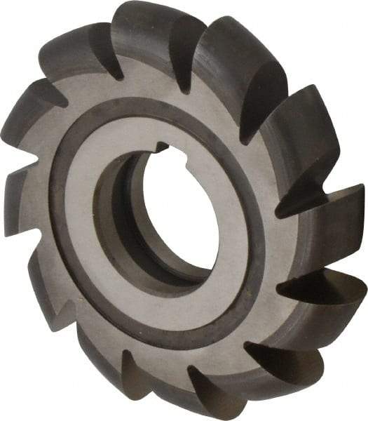 Made in USA - 3/8" Radius, 3/4" Circle Diam, 3-3/4" Cutter Diam, Arbor Connection, Convex Radius Cutter - High Speed Steel, Uncoated, Form Relieved, 12 Teeth - All Tool & Supply