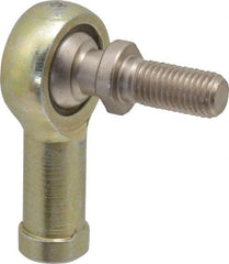 Alinabal - 5/16" ID, 7/8" Max OD, 2,800 Lb Max Static Cap, Spherical Rod End - 5/16-24 RH, 0.437" Shank Diam, 3/4" Shank Length, Steel with Molded Nyloy Raceway - All Tool & Supply