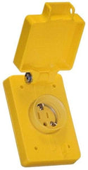 Value Collection - 250 VAC, 20 Amp, 6-20R NEMA, Ungrounded Receptacle - 2 Poles, 3 Wire, Female End, Yellow - All Tool & Supply