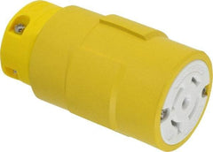 Value Collection - 120/208 VAC, 20 Amp, L21-20 NEMA, Straight, Self Grounding, Industrial Grade Connector - 4 Pole, 5 Wire, 3 Phase, Rubber, Yellow - All Tool & Supply