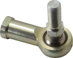 Alinabal - 1/2" ID, 1.3333" Max OD, 6,400 Lb Max Static Cap, Spherical Rod End - 1/2-20 RH, 3/4" Shank Diam, 1-3/16" Shank Length, Steel with Molded Nyloy Raceway - All Tool & Supply