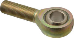 Alinabal - 5/8" ID, 1-1/2" Max OD, 7,100 Lb Max Static Cap, Spherical Rod End - 5/8-18 LH, 7/8" Shank Diam, 1-5/8" Shank Length, Steel with Molded Nyloy Raceway - All Tool & Supply