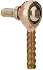 Alinabal - 5/16" ID, 7/8" Max OD, 2,800 Lb Max Static Cap, Spherical Rod End - 5/16-24 LH, 0.437" Shank Diam, 1-1/4" Shank Length, Steel with Molded Nyloy Raceway - All Tool & Supply