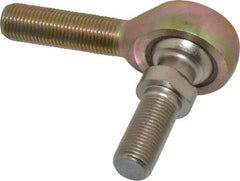 Alinabal - 1/2" ID, 1-5/16" Max OD, 6,400 Lb Max Static Cap, Spherical Rod End - 1/2-20 LH, 3/4" Shank Diam, 1-1/2" Shank Length, Steel with Molded Nyloy Raceway - All Tool & Supply