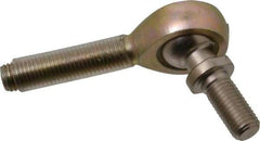 Alinabal - 5/16" ID, 7/8" Max OD, 2,800 Lb Max Static Cap, Spherical Rod End - 5/16-24 RH, 0.437" Shank Diam, 1-1/4" Shank Length, Steel with Molded Nyloy Raceway - All Tool & Supply