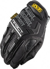 Mechanix Wear - Size M (9) Synthetic Leather/Spandex/Lycra/TPR Anti-Vibration/Impact Protection Work Gloves - For Mechanic's & Lifting, Uncoated, Hook & Loop Cuff, Full Fingered, Blue, Paired - All Tool & Supply