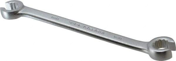 Proto - 13 x 14mm, Chrome Finish, Open End Flare Nut Wrench - 12 Points, 7-17/32" OAL, Steel, Double End Head - All Tool & Supply