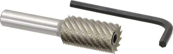 Onsrud - 7/8" Cutting Diam x 1-1/2" Length of Cut, 12 Flute, Downcut Spiral Router Bit - Uncoated, Right Hand Cut, High Speed Steel, 3-1/2" OAL x 1/2" Shank Diam, Hogger - All Tool & Supply