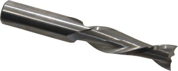 Onsrud - 1/2" Cutting Diam x 1-5/8" Length of Cut, 2 Flute, Upcut Spiral Router Bit - Uncoated, Left Hand Cut, Solid Carbide, 3-1/2" OAL x 1/2" Shank Diam, Double Edge, 30° Helix Angle - All Tool & Supply