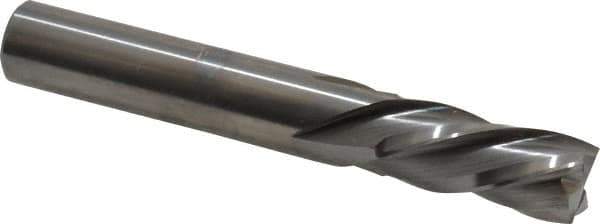 Onsrud - 1/2" Cutting Diam x 1-1/8" Length of Cut, 4 Flute, Downcut Spiral Router Bit - Uncoated, Right Hand Cut, Solid Carbide, 3-1/2" OAL x 1/2" Shank Diam, Four Edge, 30° Helix Angle - All Tool & Supply