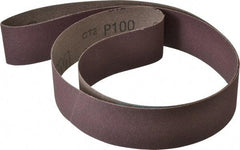 3M - 2" Wide x 60" OAL, 100 Grit, Aluminum Oxide Abrasive Belt - Aluminum Oxide, Fine, Coated, X Weighted Cloth Backing, Series 341D - All Tool & Supply