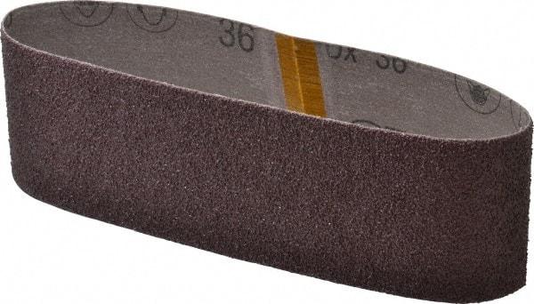 3M - 3" Wide x 21" OAL, 36 Grit, Aluminum Oxide Abrasive Belt - Aluminum Oxide, Very Coarse, Coated, X Weighted Cloth Backing, Series 341D - All Tool & Supply