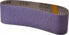 3M - 3" Wide x 24" OAL, 50 Grit, Ceramic Abrasive Belt - Ceramic, Coarse, Coated, Y Weighted Cloth Backing, Series 761D - All Tool & Supply