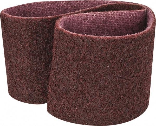 3M - 3" Wide x 24" OAL, Aluminum Oxide Abrasive Belt - Aluminum Oxide, Medium, Nonwoven, Series SC-BS - All Tool & Supply