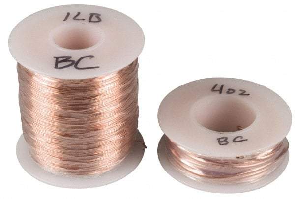 Made in USA - 20 Gage, 0.032" Diameter x 4,725' Long, Bare, Copper Bus Bar Wire - Pure Copper (ASTM B3) - All Tool & Supply