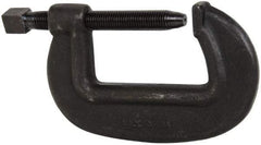 Hargrave - Extra Heavy-Duty 6-1/4" Max Opening, 3-3/8" Throat Depth, Forged Steel Standard C-Clamp - 27,500 Lb Capacity, 0" Min Opening, Standard Throat Depth, Cold Drawn Steel Screw - All Tool & Supply