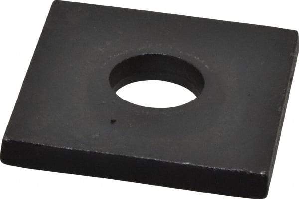 Gibraltar - 5/8" Bolt, 2" Square, Black Oxide Finish, Steel Square Flat Washer - 11/16" ID, 1/4" Thick - All Tool & Supply