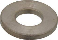 Gibraltar - 1/2" Screw, Grade 12L14 Case Hardened Steel Standard Flat Washer - 17/32" ID x 1-1/8" OD, 1/8" Thick, Nickel-Plated Finish - All Tool & Supply