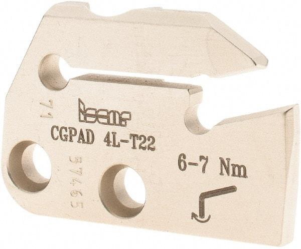 Iscar - Left Hand Cut, 5mm Insert Width, Cutoff & Grooving Support Blade for Indexables - 22mm Max Depth of Cut, 5.2mm Head Projection - All Tool & Supply