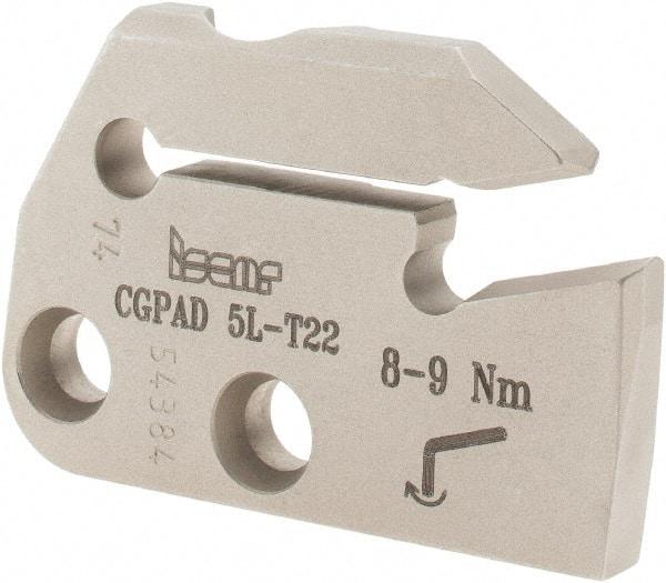 Iscar - Left Hand Cut, 6.4mm Insert Width, Cutoff & Grooving Support Blade for Indexables - 22mm Max Depth of Cut, 5.2mm Head Projection - All Tool & Supply