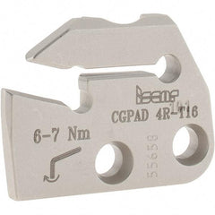 Iscar - Right Hand Cut, 5mm Insert Width, Cutoff & Grooving Support Blade for Indexables - 16mm Max Depth of Cut, 5.2mm Head Projection - All Tool & Supply