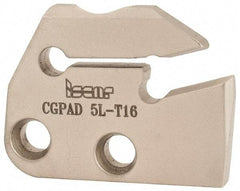 Iscar - Left Hand Cut, 6.4mm Insert Width, Cutoff & Grooving Support Blade for Indexables - 16mm Max Depth of Cut, 5.2mm Head Projection - All Tool & Supply