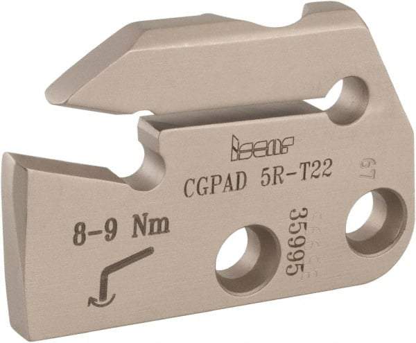 Iscar - Right Hand Cut, 6.4mm Insert Width, Cutoff & Grooving Support Blade for Indexables - 22mm Max Depth of Cut, 5.2mm Head Projection - All Tool & Supply