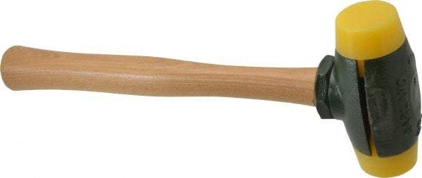 Garland - 2 Lb Head 1-1/2" Face Plastic Split Head Hammer - 12-1/2" OAL, Wood Handle - All Tool & Supply