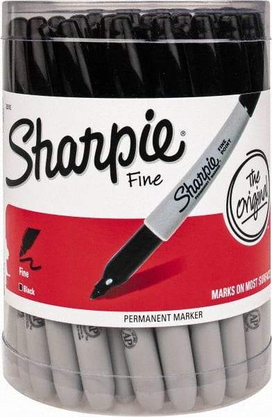 Sharpie - Black Dye & Pigment-Based Ink Wet Surface Pen - Fine Tip, AP Nontoxic Ink - All Tool & Supply