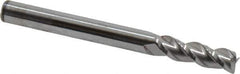 Accupro - 3/16", 3 Flute, Single End, Solid Carbide, 0.01" Corner Radius End Mill - 2" OAL, 40° Helix, Right Hand Flute, 5/8" LOC, Right Hand Cut - All Tool & Supply