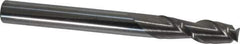 Accupro - 1/4", 2 Flute, Single End, Solid Carbide, 0.015" Corner Radius End Mill - 2-1/2" OAL, 40° Helix, Right Hand Flute, 3/4" LOC, Right Hand Cut - All Tool & Supply