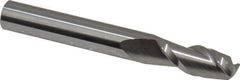 Accupro - 5/16", 2 Flute, Single End, Solid Carbide, 0.045" Corner Radius End Mill - 2-1/2" OAL, 40° Helix, Right Hand Flute, 3/4" LOC, Right Hand Cut - All Tool & Supply