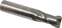 Accupro - 3/4", 2 Flute, Single End, Solid Carbide, 0.09" Corner Radius End Mill - 4" OAL, 40° Helix, Right Hand Flute, 1-1/2" LOC, Right Hand Cut - All Tool & Supply