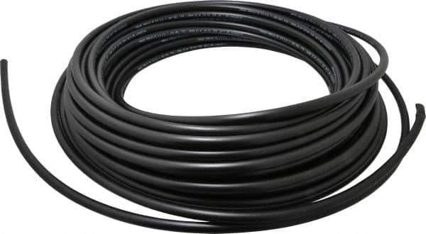 Parker - 1/4" ID x 3/8" OD, 1/16" Wall Thickness, 100' Long, Polyethylene Tube - Black, 125 Max psi, -80 to 150°F - All Tool & Supply