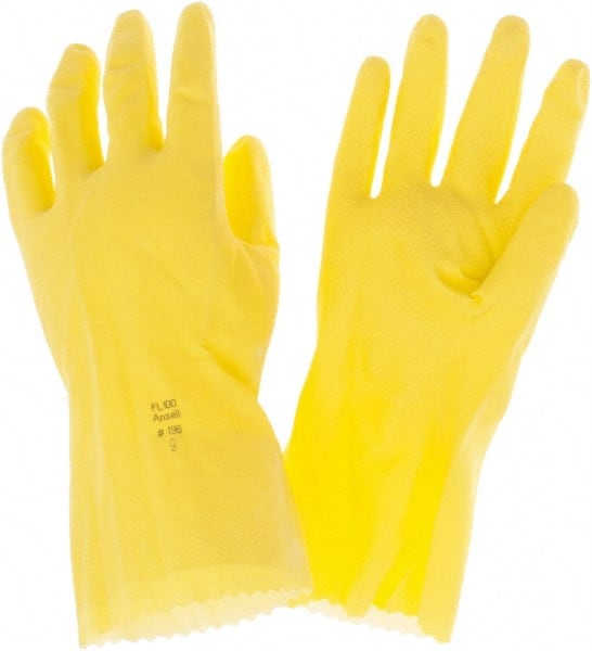 Ansell - 12" Long, 17 mil Thick, Chemical Resistant Gloves - - All Tool & Supply