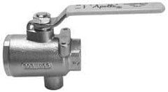 Apollo - 2" Pipe, Full Port, Bronze Standard Ball Valve - 2 Piece, Inline - One Way Flow, FNPT x FNPT Ends, Lever Handle, 125 WOG - All Tool & Supply